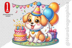 Cute Dog Clipart - PNG File Product Image 1