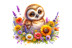 Cute Owl Clipart - PNG File Product Image 2