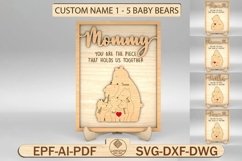 Personalized Mothers Day Puzzle Sign Svg, Product Image 1