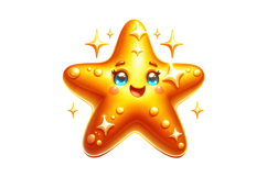 Starfish Clipart- PNG File Product Image 1