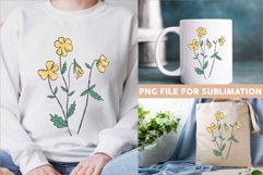 Vintage Botanical Flowers Clipart, Flower Sublimation Bundle Product Image 8