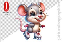 Cute Rat Clipart - PNG File Product Image 2
