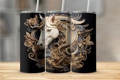 Horse Tumbler Sublimation Design Product Image 1