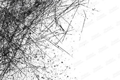 Black Ink Splatter and Scratch Line Abstract Background Product Image 1