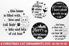 Christmas Cat Ornaments SVG Product Image 1