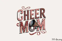 CHEER MOM PNG,Mothers day Mom sublimation Product Image 1