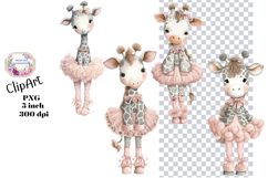 Giraffe, Shabby Chic, Ephemera, PNG, Clipart Product Image 1