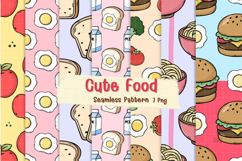 Cute Food Seamless Pattern Product Image 1