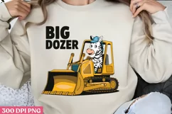 Big Dozer PNG, Cute Animal Sublimation PNG Product Image 2
