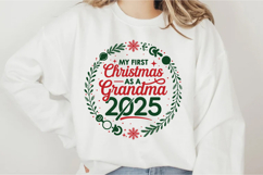 My First Christmas As A Grandma 2025 Svg Design Product Image 1