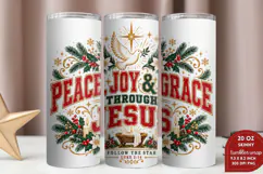 Grace Came Down at Christmas Tumbler Wrap, Christian Nativit Product Image 2