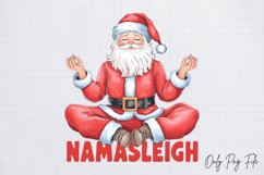 Retro Christmas Quotes Namasleigh Sublimation PNG Product Image 1