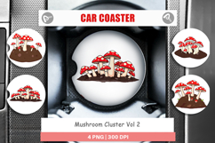 Car Coaster Forest Mushrooms Product Image 1