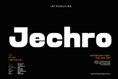 Jechro - Modern Geometric Family Font Product Image 1