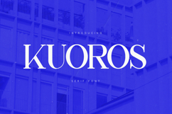 Kuoros Elegant Modern Serif Font Product Image 1