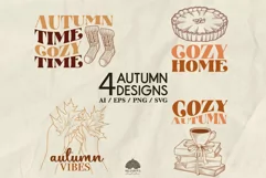 Autumn Vibe design print SVG PNG EPS Product Image 1