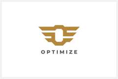 Optimize Letter O Wings Logo Design Vector Product Image 1