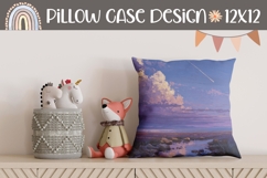 Cosmic Sky Pillow Case Design, Clouds Pillow Sublimation Product Image 1