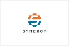 Synergy Letter S Hexagon Logo Design Vector Product Image 1