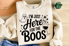 I&#039;m just here for the Boos Svg | Halloween Svg | Shirt Svg Product Image 1