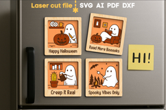 Halloween Magnets Bundle SVG laser cut files for Glowforge Product Image 1