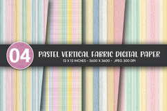 Pastel Vertical Fabric Digital Paper Product Image 1