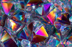Colorful crystals with sharp edges and facets Product Image 1