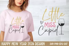 Little miss cupid SVG, Happy New Year SVG Product Image 1