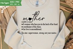 Mother Definition SVG | Mother&#039;s Day SVG Design Product Image 2