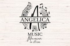 Music Monogram SVG Bundle A-Z Product Image 1
