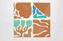 Abstract Nature Blocks Embroidery Design File Product Image 1