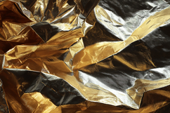 A crumpled metallic foil texture Product Image 1