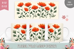 Floral Mug Design, Spring Mug, Abstract Flowers Mug Product Image 1
