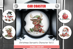 Sarcastic Character Car Coaster Product Image 1