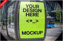 Bus Stop Billboard Fisheye Lens Product Image 1