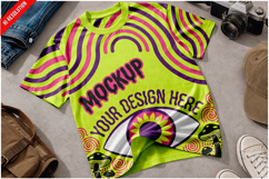 T Shirt Concrete Surface Mockup Product Image 1