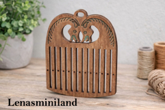 Rigid heddle loom with horse engraving digital file table Product Image 7