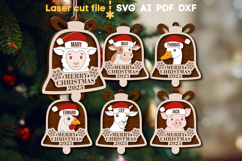 Christmas Tree Toys Bells SVG laser cut files for Glowforge Product Image 1