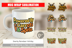 Snarky Reindeer Holiday Mug Wrap Product Image 1