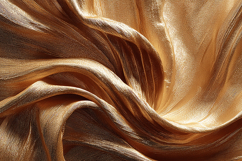 A luxurious golden fabric with smooth folds &amp; texture Product Image 1