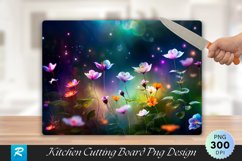 Floral Cutting Board Sublimation Design Product Image 1