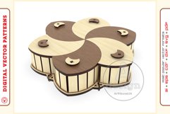 Box Organizer v18 - laser cut file - Glowforge ready SVG Product Image 1
