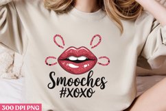 Smooches #XOXO PNG, Retro Valentine Sublimation PNG Product Image 2