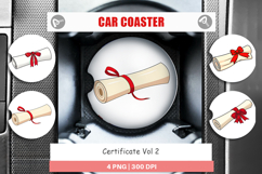 Car Coaster Certificate Product Image 1