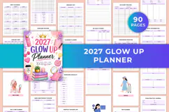 2027 Glow Up Planner | Self-Care, Beauty, Fitness, Health Product Image 1
