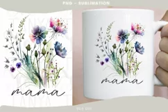 Wildflower Mama Png Sublimation Design Floral Mama Png Product Image 2