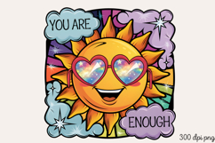 You are enough PNG, Motivational Sublimation Q Product Image 2