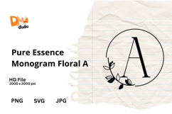 Pure Essence Monogram Floral Product Image 1