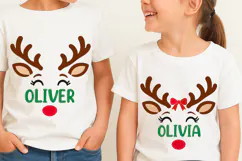 Personalized Kids Christmas PNG, Funny Christmas PNG, Deer Product Image 2