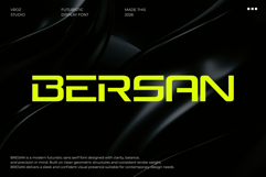 BERSAN Futuristic Modern font Product Image 1